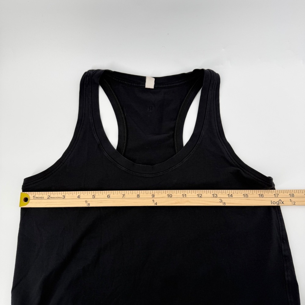 Lululemon Black Racerback Tank Top Women's Size 6 Athletic Yoga Workout - Picture 5 of 6